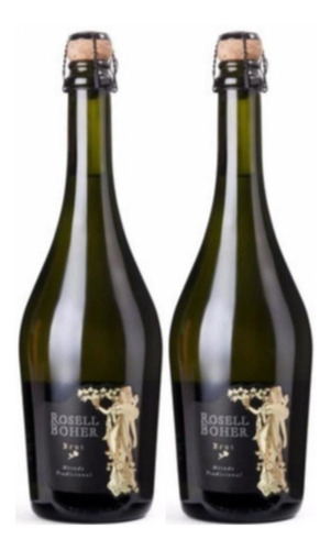 Champagne Rosell Boher Brut 750 Ml Espumante X2 Fullescabio