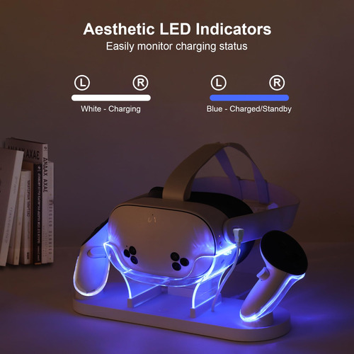 Vr Charging Station Growalleter For Meta Quest 3s/quest 3