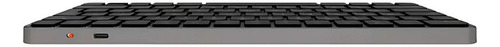 Teclado Ultrafino Bluetooth & Wireless Meetion K210 Teclado Gris Oscuro Idioma Español Latinoamérica