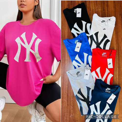 Playera Oversize De Los Yankees, Estilo New York A Lo Grande