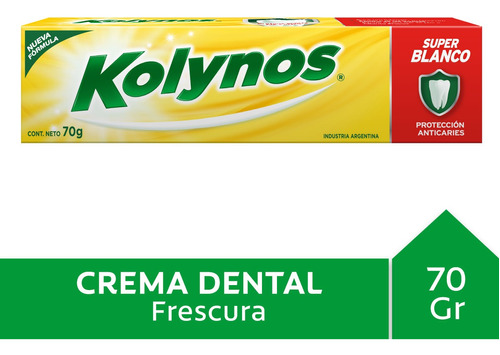 Pasta Dental Kolynos Amarilla 70g Kolynos Unidad - 1 - 70 G