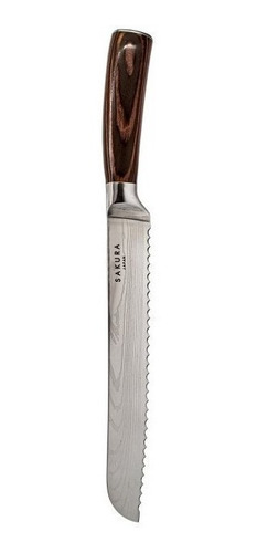 Cuchillo Para Pan Sakura Acero Inoxidable 33 Cm 507 Cc