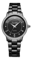 Comprar Reloj De Lige Sunkta  Cuarzo Para Mujeres Con Diamantes Agua