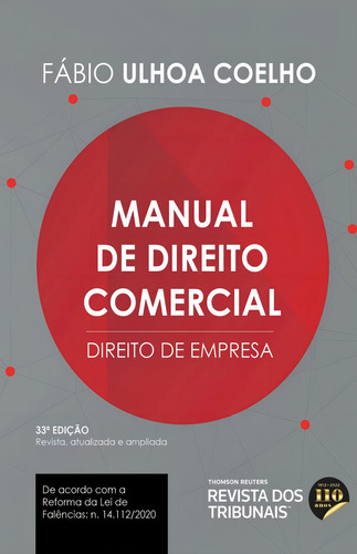 Manual De Direito Comercial (33ª Edição 2022) Rt