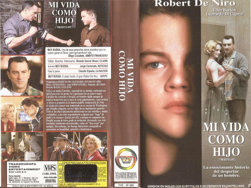 Mi Vida Como Hijo Vhs Robert De Niro Leonardo Dicaprio