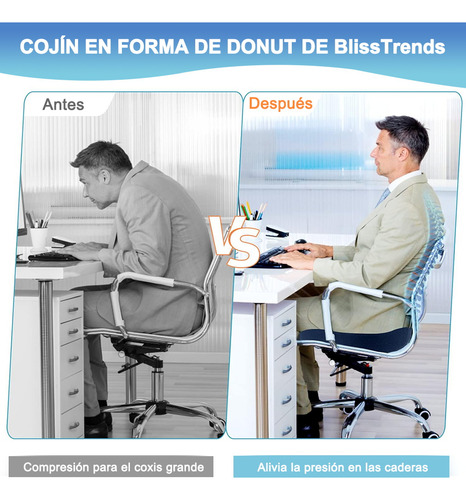 Banna Dona Ortopédica Para Hemorroides Azul Oscuro
