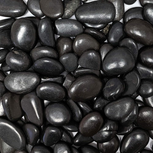 Midwest Hearth Natural Decorativo Pulido Negro Pebbles 1/2  