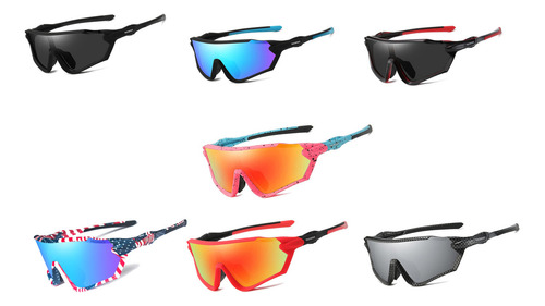 Gafas Ciclismo , Beisbol, Exteriores, Deportivas Uv400 3pzas Armazón