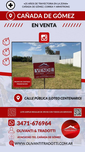 Terreno De 398 M2 Con Todos Los Servicios