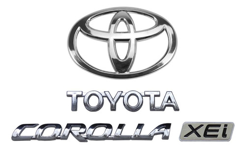 Emblemas Corolla Xei Toyota E Logomarca Mala 2009 2010 2011 2012 2013 2014 2015 2016