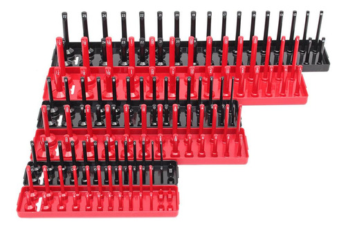 Organizador De Almacenamiento De Bastidor 0.5 Pulgadas Rojo