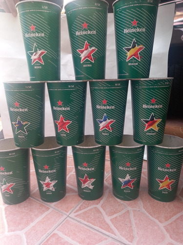 12 Vasos Heineken Gran Premio F1 Cdmx 2019 Edición Completa