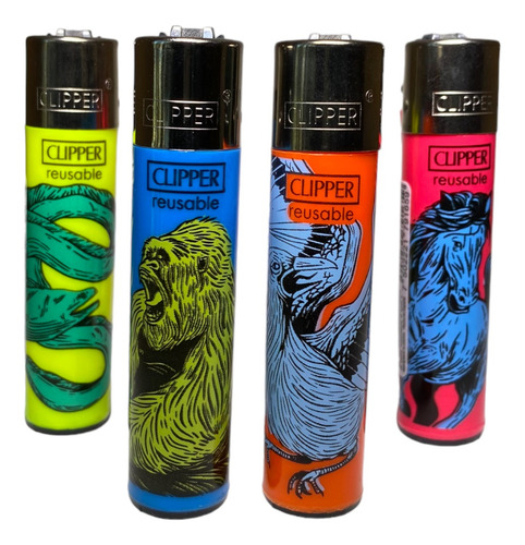 Encendedor Clipper Classic Recargable Colecc Wild Animals 4