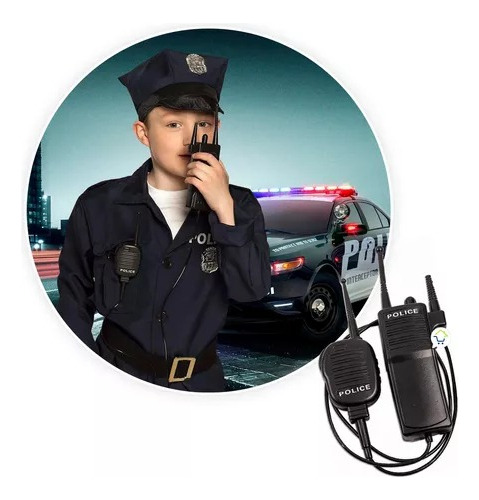 Walkie Talkie De Policía Falso Disfraz Halloween Af608