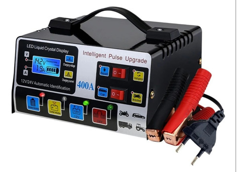 Cargador De Batería Automático Inteligente Auto Moto Camión