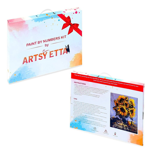 Pinta Por Números Diy Flowers Artsy Etta