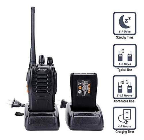 Ansoko Walkie Talkies Radios Bidireccionales Recargables De