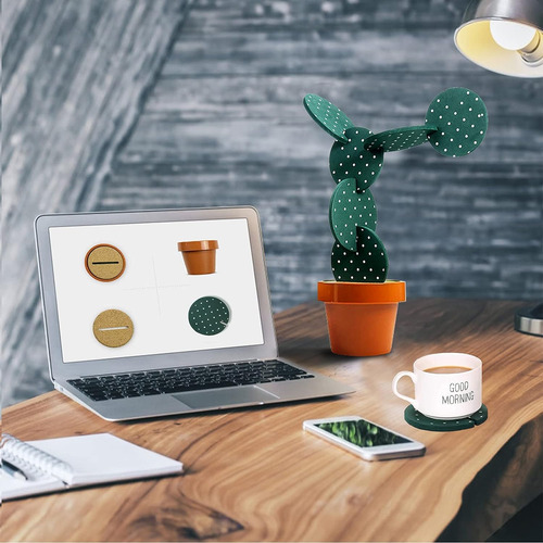 Juego De Posavasos De Cactus Para Bebidas De 6 Piezas, Diver