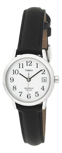 Reloj Timex T2h331 Piel Negro Para Mujer Resistente Al Agua