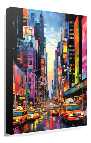 Cuadros Decorativos Economico 90x60 Cm Times Square New York