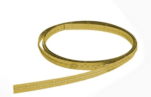 Pack 4 Bisagra Piano Dorada Bronceada 32mm X 3 Mts