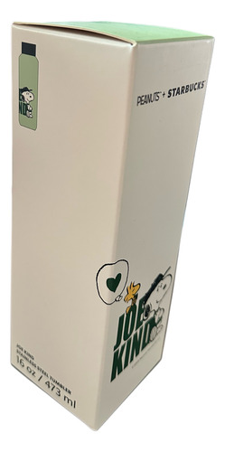 Termo Botella Starbucks X Snoopy Peanuts Acero Verde Verde Claro