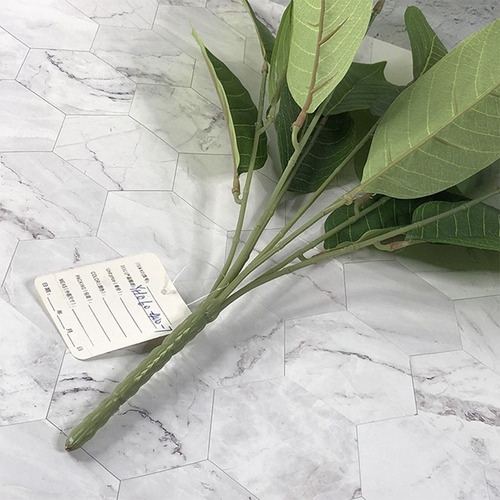 Imagen 2 de 7 de Ramo Planta Artificial Para Decorar Hoja Larga 50cm