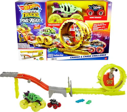 Pista Monster Trucks Hotwheels Epic Loop Giro 360 + 2 Carros