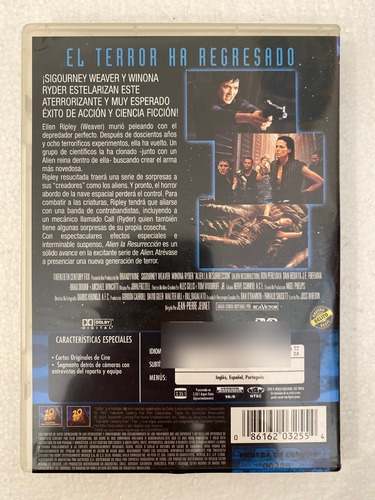 Dvd Alien Resurreccion Sigourney Weaver Winona Ryder (Usado)