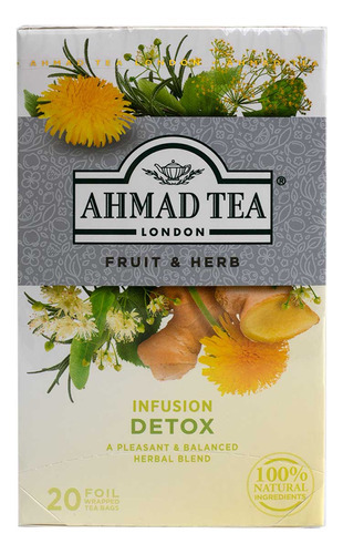 Té Ahmad Tea Infusión Detox 40g