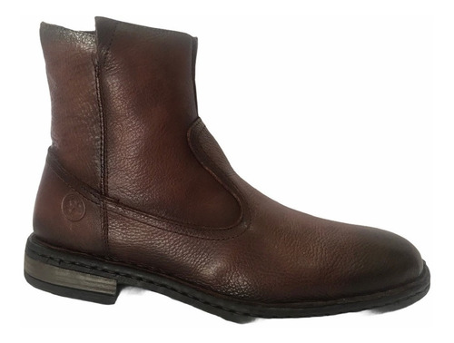 Bota Lobo Solo 7940 Piel Vestir Moda  Tejida A Mano