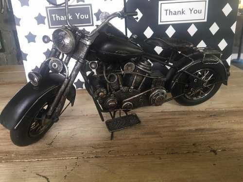 Moto Harley Davidson Adorno  Chapa 45 Cm Tipo Antigua Indian