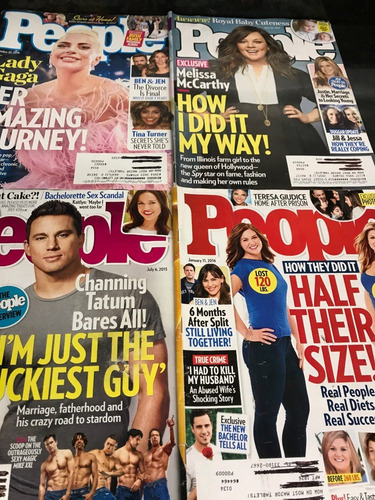 26 Revistas Hola 2017, 2018 Y 2019, 10 Revistas People (Usado)