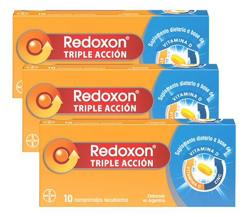 Redoxon Triple Acción Comprimidos Vitamina C X 30 Und