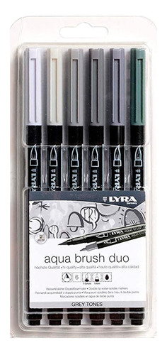 Set De 6 Lápices Aqua Brush Duo - Doble Punta - Lyra