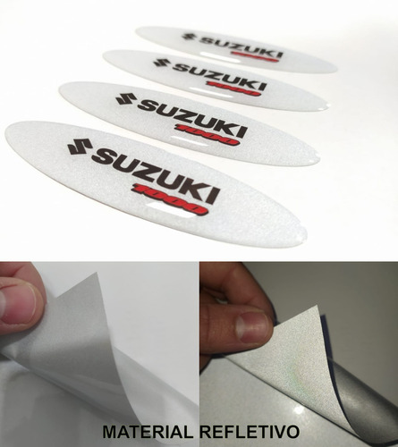 Adesivo Capacete Compatível Suzuki 1000 Refletivo Resin Rs17 Cor ADESIVO SUZUKI 1000