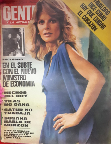 Revista Gente 515 1975 Goyeneche Rivero Satir Borges Sofici