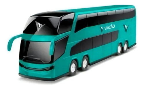 Onibus Miniatura Viação Petrolium Coleção Roma Brinquedo Cor Verde