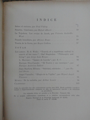Imagen 3 de 4 de Revista Sur Nº 64 * Enero 1940 *