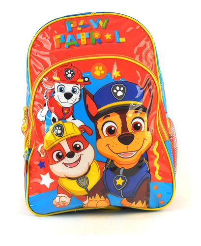 Mochila Paw Patrol Al Rescarte Espalda 16 Original