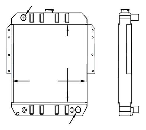 Radiador Eurolift Autoelevador Isuzu A6bg1 Qp Facorsa