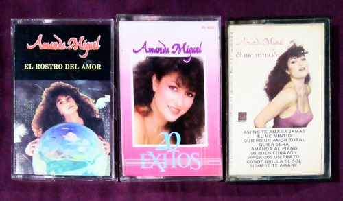 Amanda Miguel 3 Cassette's 