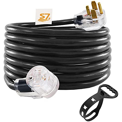 S7 25 Pies 30 Amperios Nema 14-30p A 14-30r, Cable De Extens