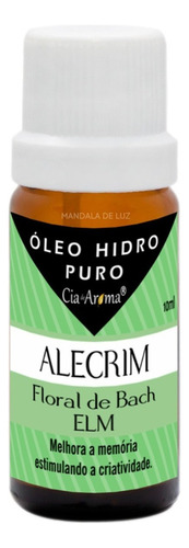 Óleo Hidrossolúvel Puro Essência Florais Bach Vegana Alecrim