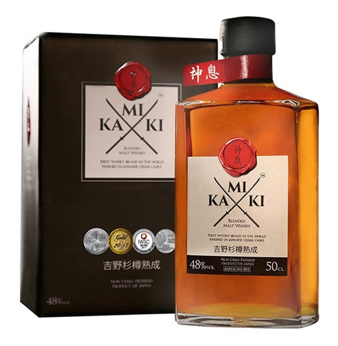 Whisky Japones Kamiki Malt Blended 500ml En Estuche 48%alc