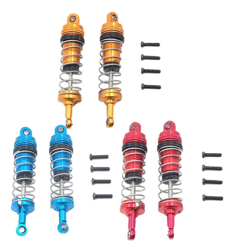3 Pares De Accesorios De Amortiguador Rc Ajustable Para