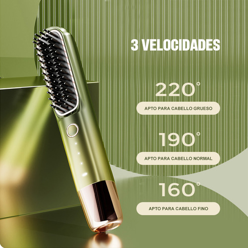 Cepillo De Pelo Eléctrico Recargable Por Usb,calefacción Mch