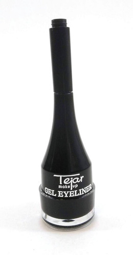 Imagen 7 de 10 de Delineador Gel De Ojos Y Cejas Cremoso Negro Tejar C/ Pincel