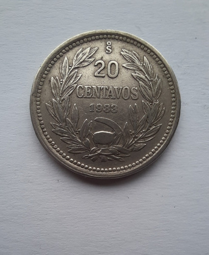 4 Monedas Antiguas Chile 20 Centavos Y 2 De 5 Centavos (Usado)