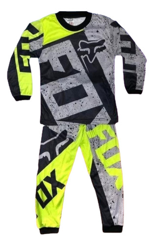 Conjunto Enduro Dh Infantil Disfraz Pijama Down Hill Niño 